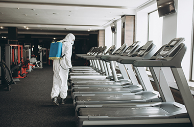 Gym and Fitness Center Cleaning in Canary Wharf, Stratford